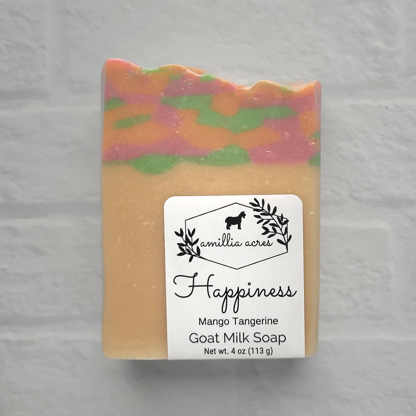 Happiness Goat Milk Soap (Mango Tangerine)
