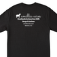 Back view of a short sleeve t-shirt from Amillia Acres ~ Goat Milk Soaps and Lotions, made with Gildan Softstyle 100% preshrunk cotton. It features a logo displaying a goat silhouette, accompanied by the text, "Amillia Acres Handmade Artisan Goat Milk Soaps & Lotions" and "amilliaacres.com Newton, NC".