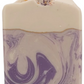 The Grace goat milk soap by Amillia Acres features a creamy beige top and a marbled purple-and-white base. Its textured top, adorned with small chunks and specks, creates an artisanal look, enriched with natural oils for a luxurious feel.